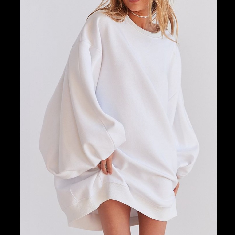Silence + Noise Oversized Sweatshirt Dress